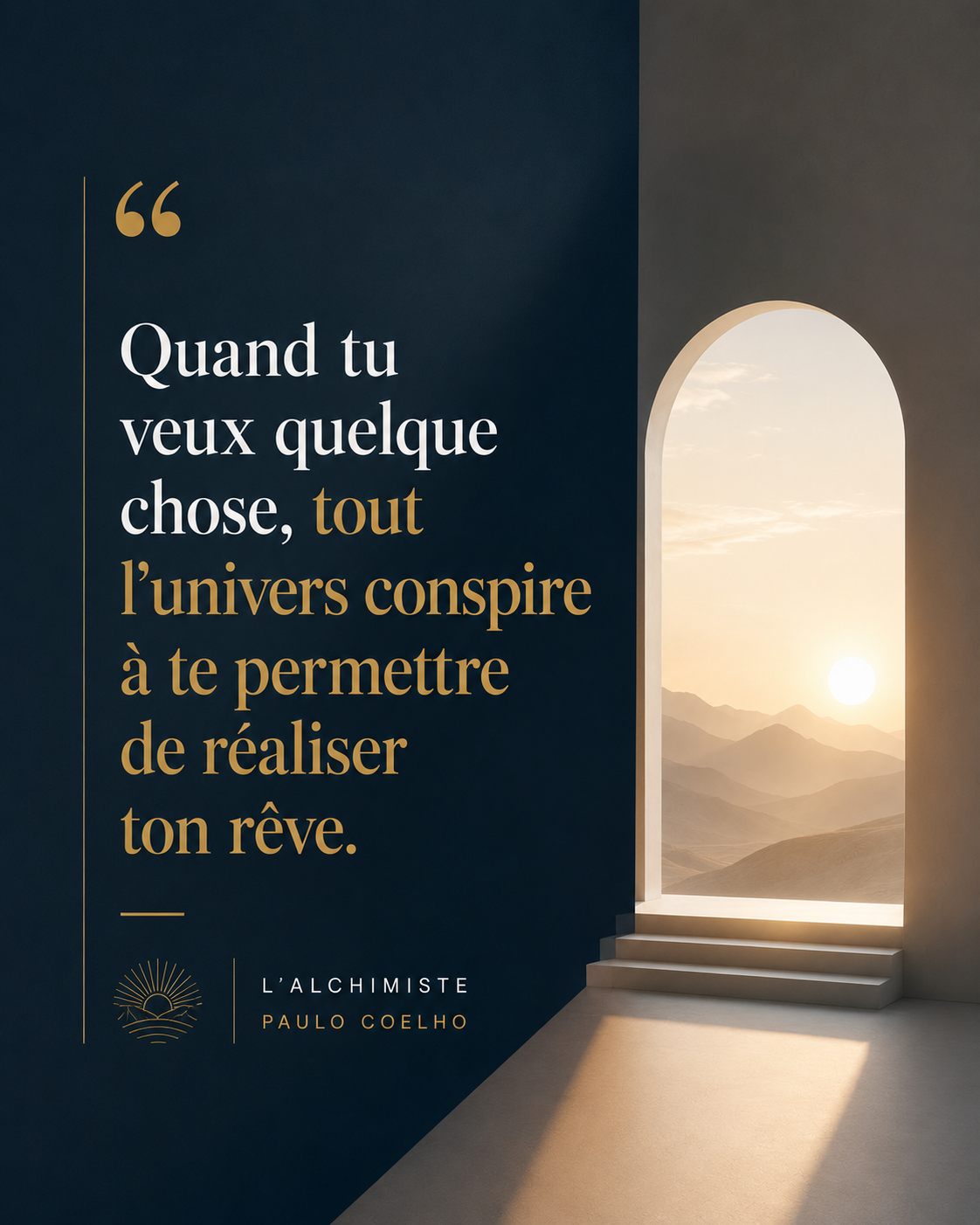 Citation tirée du livre L'alchimiste