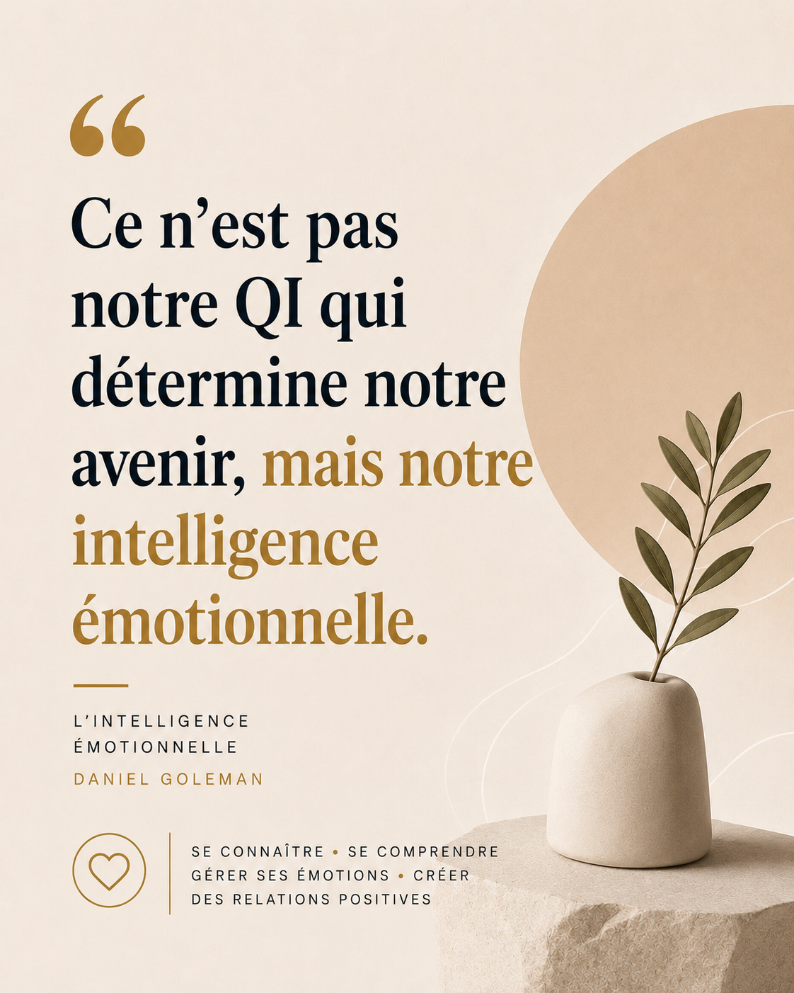 Citation tirée du livre L'intelligence émotionnelle