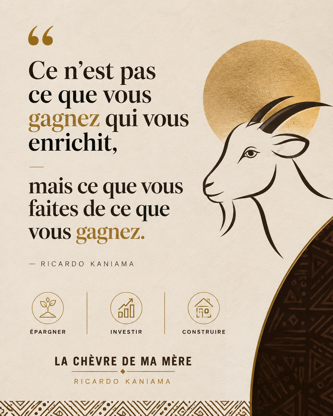 Citation tirée du livre La chèvre de ma mère