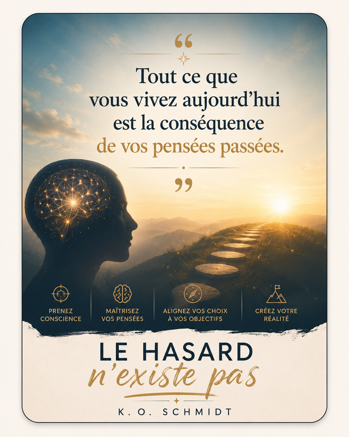 Citation tirée du livre Le hasard n'hexite pas