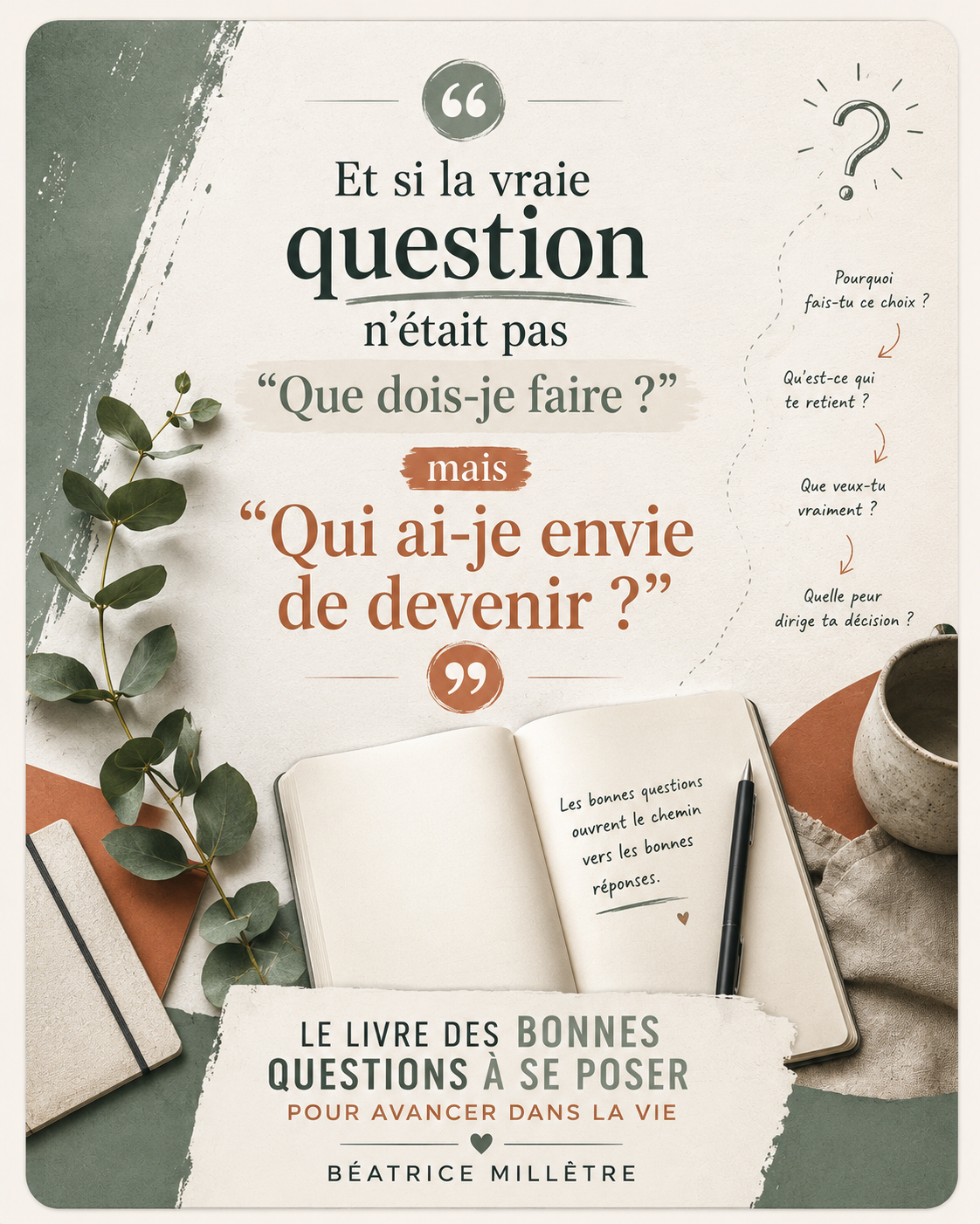 Citation tirée du livre Le livre des bonnes questions à se poser pour avancer dans la vie