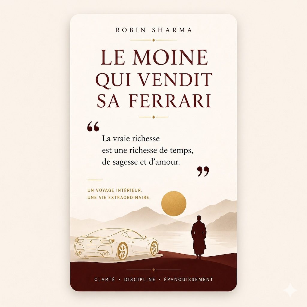 Citation tirée du livre Le moine qui vendit sa ferrari