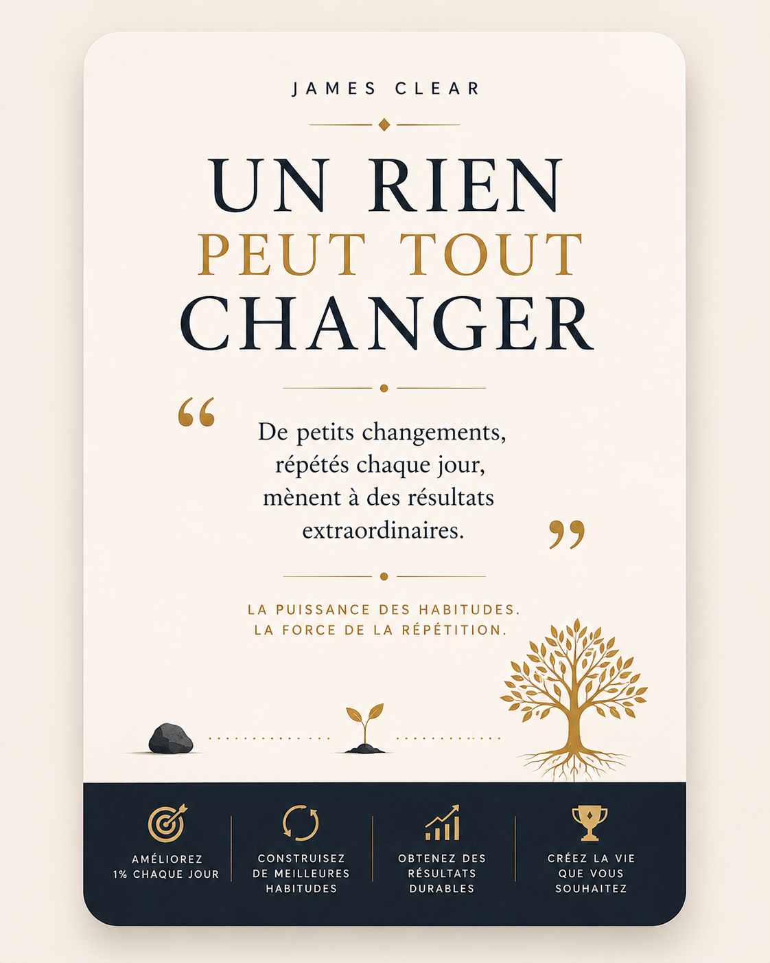 Citation tirée du livre Un rien peut tout changer